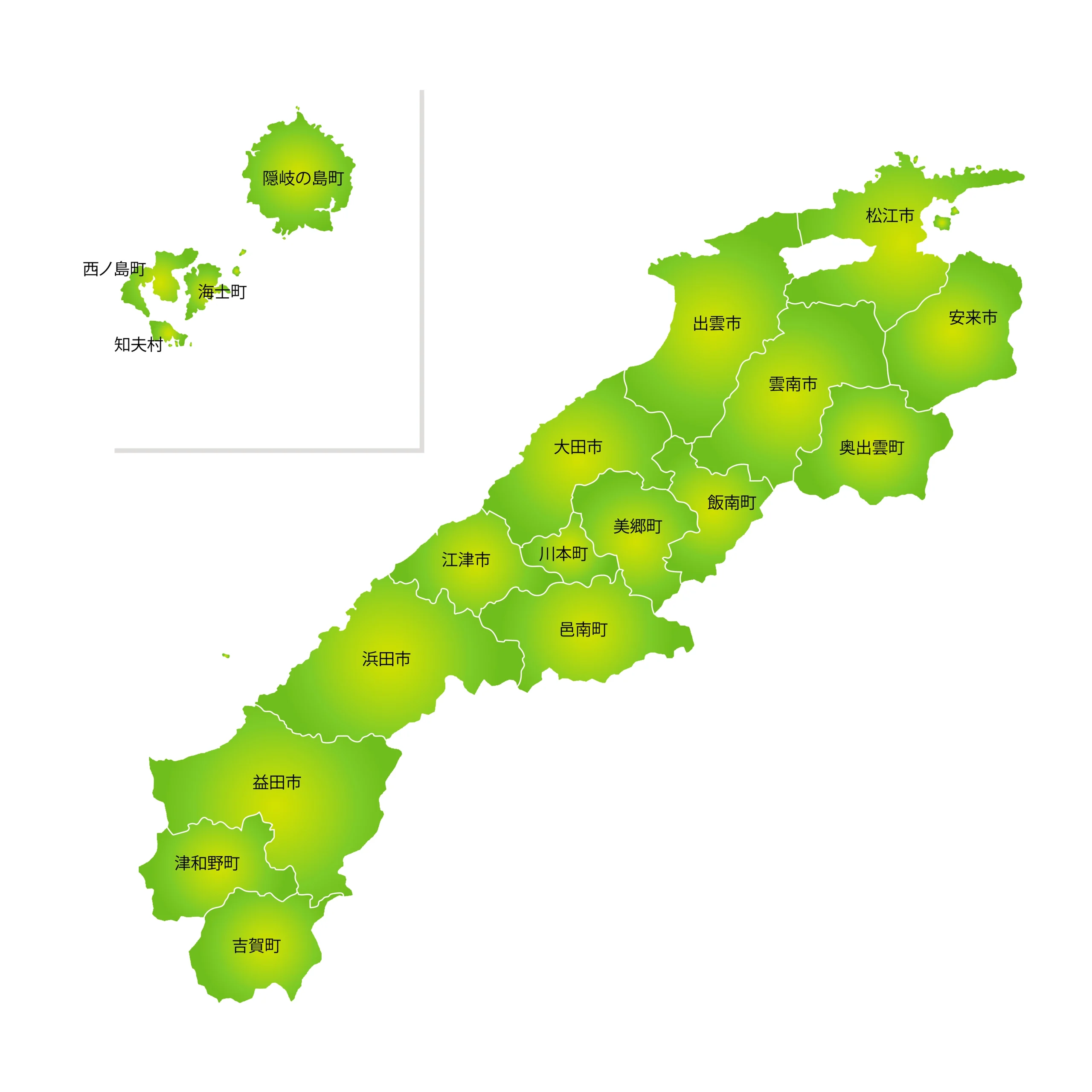 島根県内の盗聴・盗撮対応地域