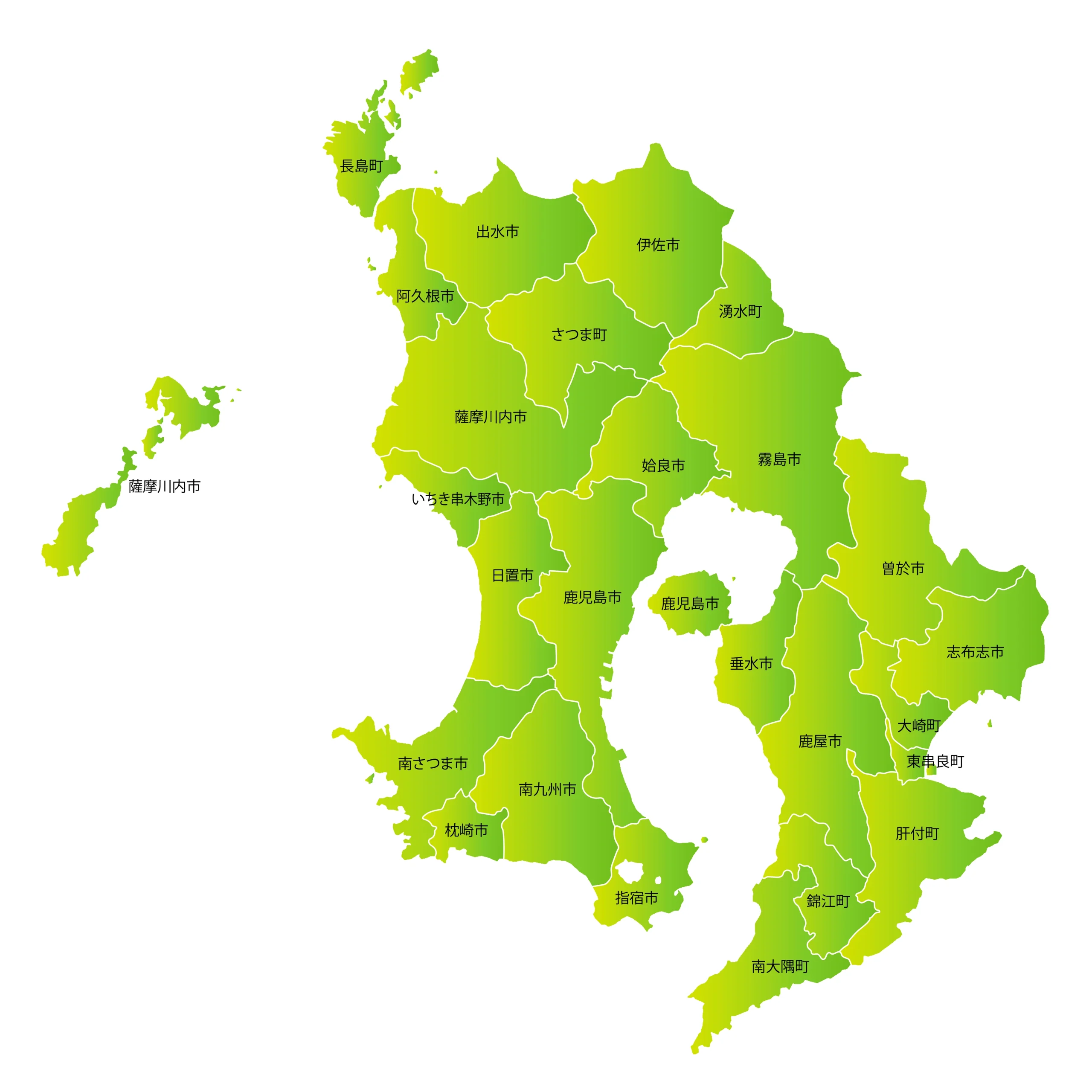 鹿児島県内の盗聴・盗撮対応地域